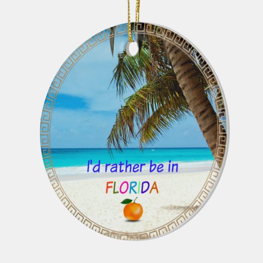 Ik was liever in Florida, Keramisch Ornament (Links)