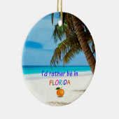 Ik was liever in Florida,  Keramisch Ornament (Rechts)