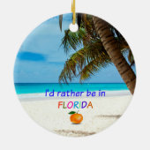 Ik was liever in Florida,  Keramisch Ornament (Achterkant)