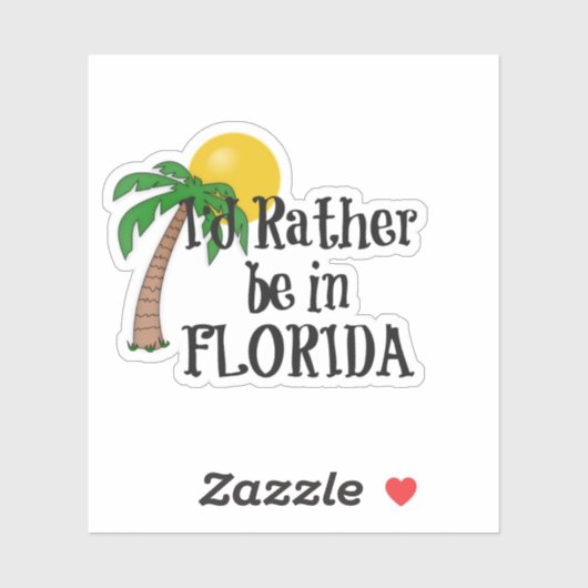 Ik was liever in Florida Sticker (Vel)