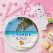 Ik was liever in (zonnige) Florida, Papieren Bordje (Feest)