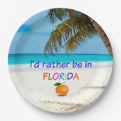 Ik was liever in (zonnige) Florida, Papieren Bordje (Voorkant)