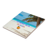 Ik was liever in (zonnige) Florida, Tegeltje (Zijkant)