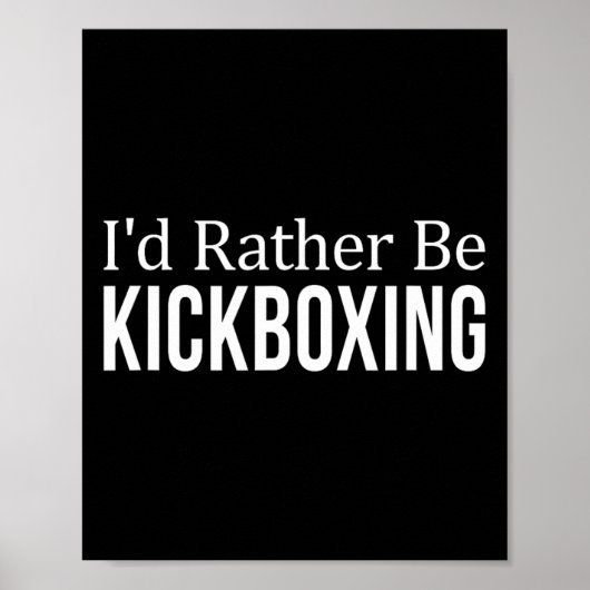 Ik Was Liever Kickboksen - Poster (Voorkant)