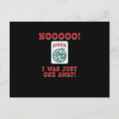 Ik was maar één Away Mahjong Game Player Games Briefkaart (Voorkant)