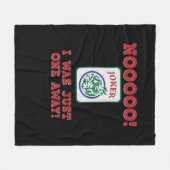 Ik was maar één Away Mahjong Game Player Games Fleece Deken (Voorkant (Horizontaal))