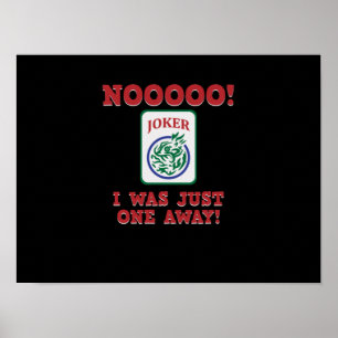 Ik was maar één Away Mahjong Game Player Games Poster