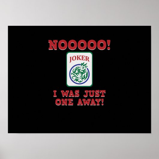 Ik was maar één Away Mahjong Game Player Games Poster (Voorkant)