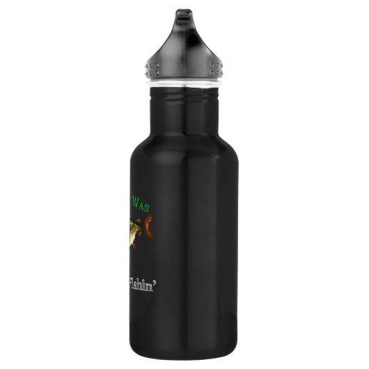 Ik was Muskie Fishin Waterfles (Rechts)