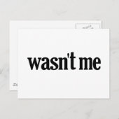Ik was niet briefkaart (Voorkant / Achterkant)