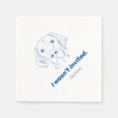 Ik was niet uitgenodigd Duitse pointer bruiloft se Servet (Voorkant)