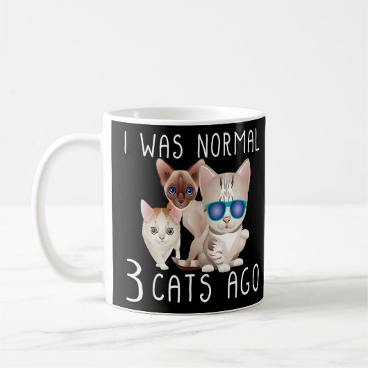 Ik was normaal 3 katten Ago Cat Koffiemok (Links)