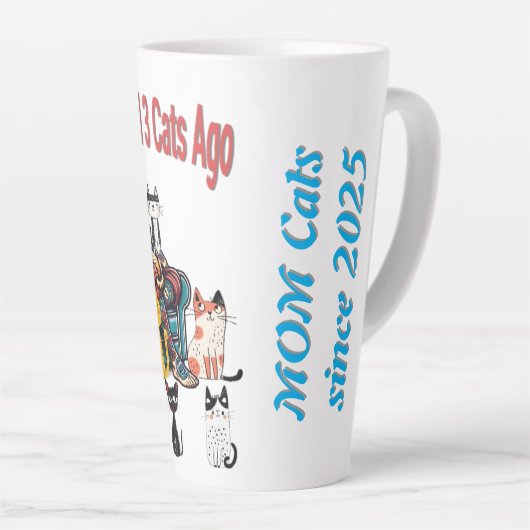 Ik was normaal 3 katten geleden - Funny Cat Mok (Rechterhoek)