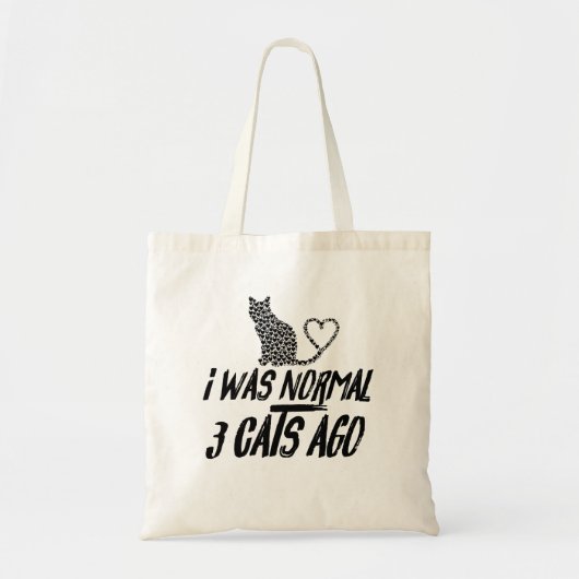 Ik was normaal 3 katten geleden tote bag (Voorkant)