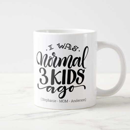 Ik was normaal 3 kinder geleden - Jumbo 20oz mok (Rechts)