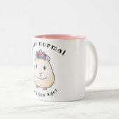 Ik was normaal 8 biggen geleden. tweekleurige koffiemok (Voorkant rechts)