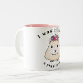 Ik was normaal 8 biggen geleden. tweekleurige koffiemok (Voorkant links)