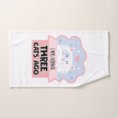 Ik was normaal drie katten geleden bad handdoek (Handdoek)