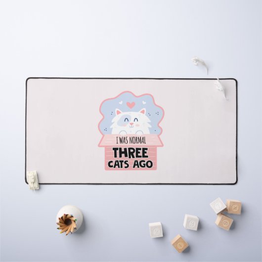 Ik was normaal drie katten geleden bureaumat (Kindertafel)