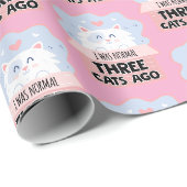 Ik Was Normaal Drie Katten Geleden Cadeaupapier (Rol Hoek)