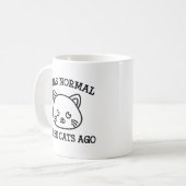 Ik was normaal drie katten geleden koffiemok (Voorkant links)