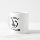 Ik was normaal drie katten geleden koffiemok (Voorkant links)