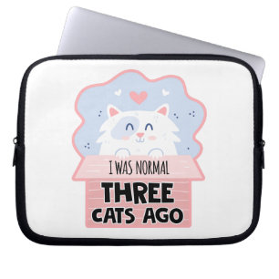 Ik was normaal drie katten geleden laptop sleeve