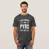 Ik was normaal twee Pyreneeën geleden Typografie G T-shirt (Voorkant volledig)
