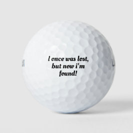 Ik was ooit verloren, maar nu ben ik gevonden! Mot Golfballen