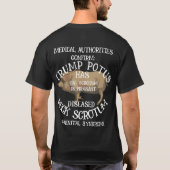 IK WAS PISSIG IN PETE HEGSETH'S SHAMPOO FLES TRUMP T-SHIRT (Achterkant)