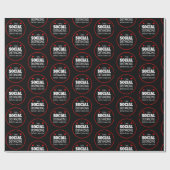 Ik was sociaal gedistantieerd voordat het grappig cadeaupapier (Vlak)