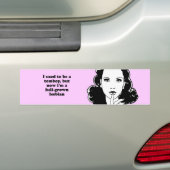IK WAS TOMAAR NU EEN VOLLEDIGE LESB. BUMPERSTICKER (Op auto)