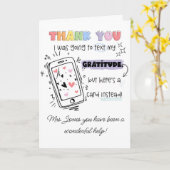 Ik was van plan om SENCO SEN leraar te sms'en Kaart (Gele Bloem)