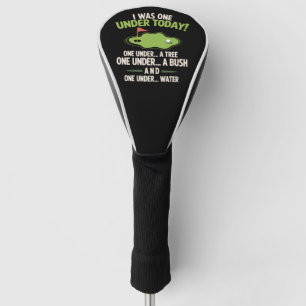 Ik was vandaag één onder golfer golfliefhebber gol golfheadcover