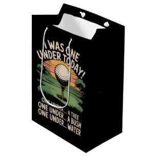 Ik was vandaag één onder par golf liefhebber golfe medium cadeauzakje