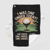 Ik was vandaag één onder par, grappige golf liefhe golfhanddoek (Insitu)