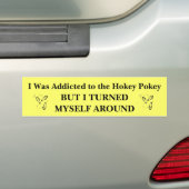 Ik was veroordeeld tot de Hokey Pokey. Bumpersticker (Op auto)