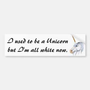 Ik was vroeger een Unicorn Bumpersticker