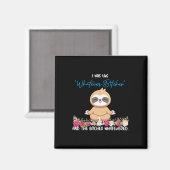 Ik Was Zo Van Whatever Tee Sloth Yoga Mediterende Magneet (Voorkant / Achterkant)