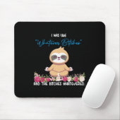 Ik Was Zo Van Whatever Tee Sloth Yoga Mediterende Muismat (Met muis)