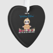 Ik Was Zo Van Whatever Tee Sloth Yoga Mediterende Ornament (voorkant)
