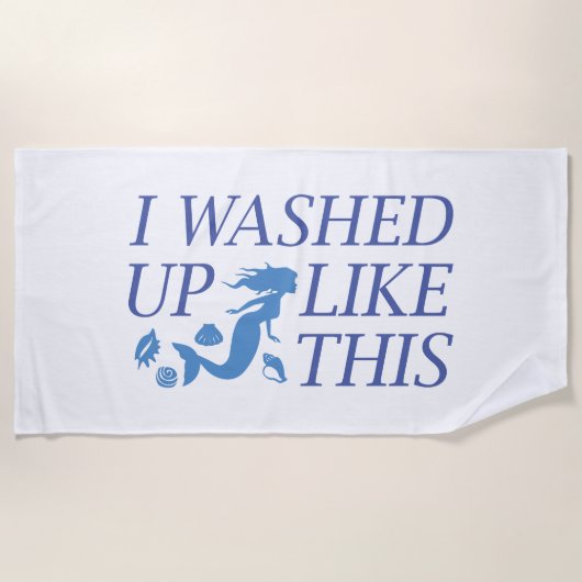 Ik was zo wakker strandlaken (Voorkant)