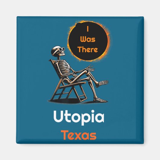 Ik was zonsverduistering Utopia Texas Daar Magneet (Voorkant)