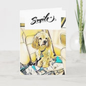 ** IK WED DAT JE BLIJ BENT ** PENSIOEN HUMOR KAART (Voorkant)