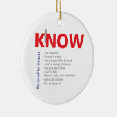 Ik weet alles keramisch ornament (Rechts)