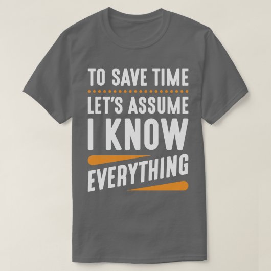 Ik weet alles t-shirt (Design voorkant)