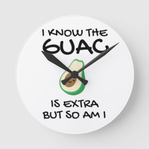 Ik weet dat de Guac extra is, maar ik ook... Ronde Klok
