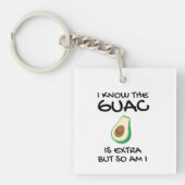Ik weet dat de Guac extra is, maar ik ook... Sleutelhanger (Voorkant)