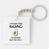 Ik weet dat de Guac extra is, maar ik ook... Sleutelhanger (Achterkant)