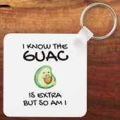 Ik weet dat de Guac extra is, maar ik ook... Sleutelhanger (Achterkant)
